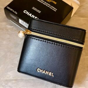 Chanel Black Lipstick Holder Case Vanity Pouch Limited Edition GWP Case Only